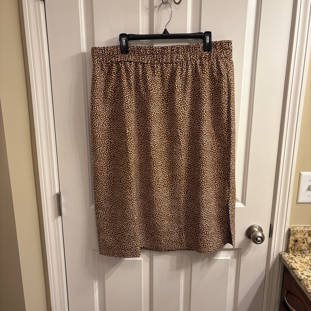 J. Crew Brown Pencil Skirt